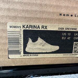 Karina RX Women's Sneakers - Gray and Wine